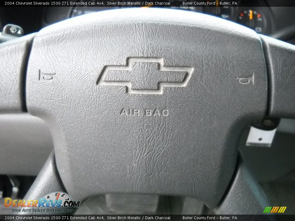 2004 Chevrolet Silverado 1500 Z71 Extended Cab 4x4 Silver Birch Metallic / Dark Charcoal Photo #24