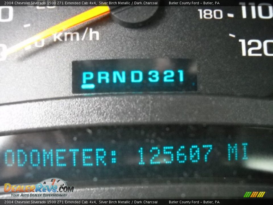 2004 Chevrolet Silverado 1500 Z71 Extended Cab 4x4 Silver Birch Metallic / Dark Charcoal Photo #25