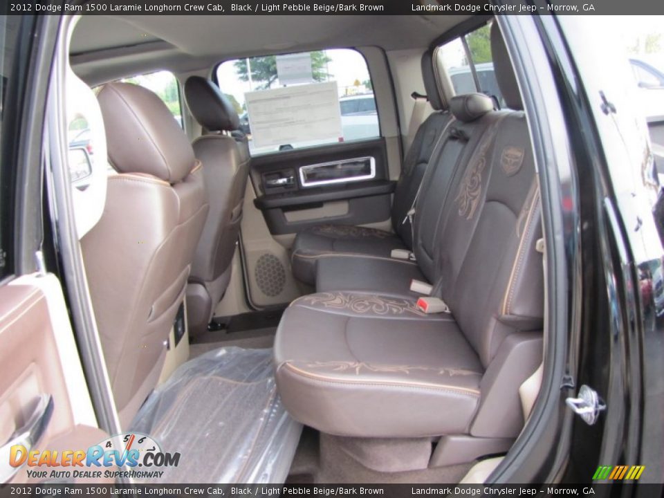 Light Pebble Beige Bark Brown Interior 2012 Dodge Ram 1500