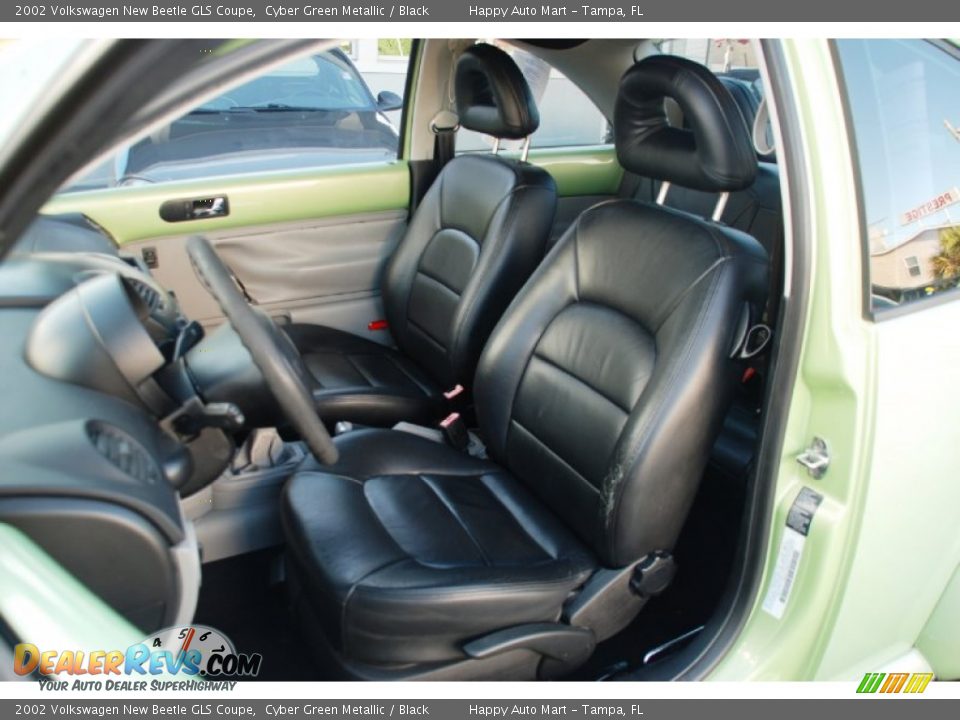 Black Interior - 2002 Volkswagen New Beetle GLS Coupe Photo #8