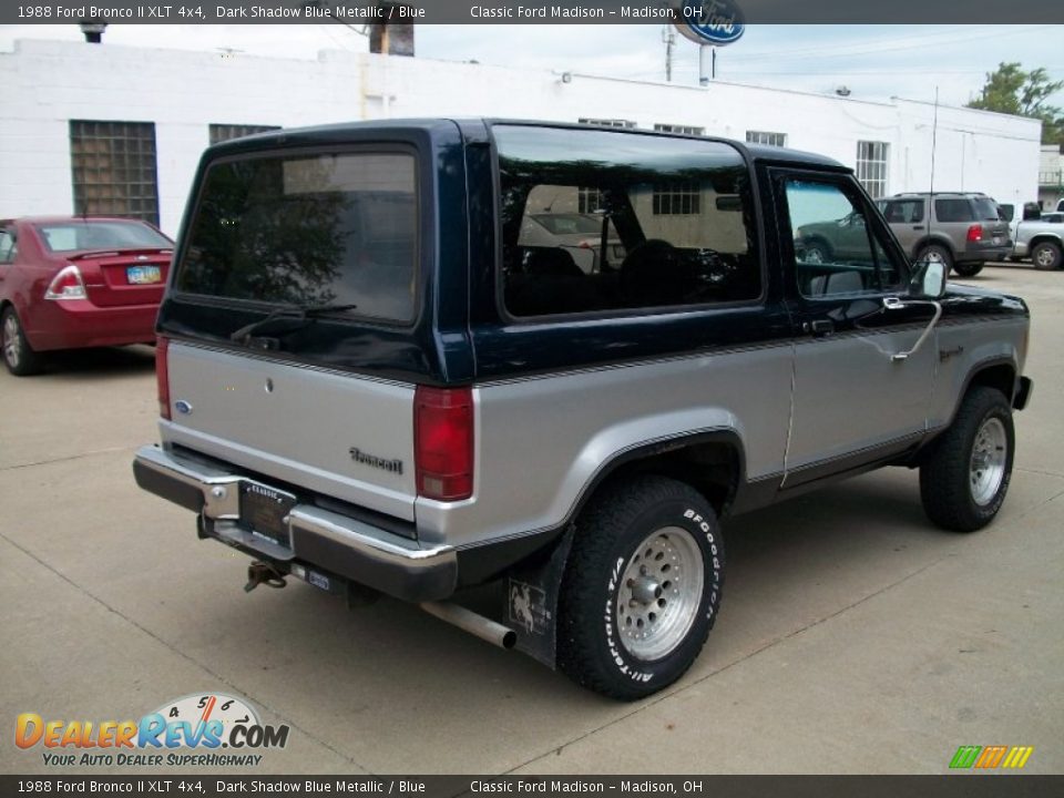 Dark Shadow Blue Metallic 1988 Ford Bronco II XLT 4x4 Photo #5