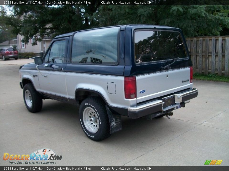 Dark Shadow Blue Metallic 1988 Ford Bronco II XLT 4x4 Photo #7