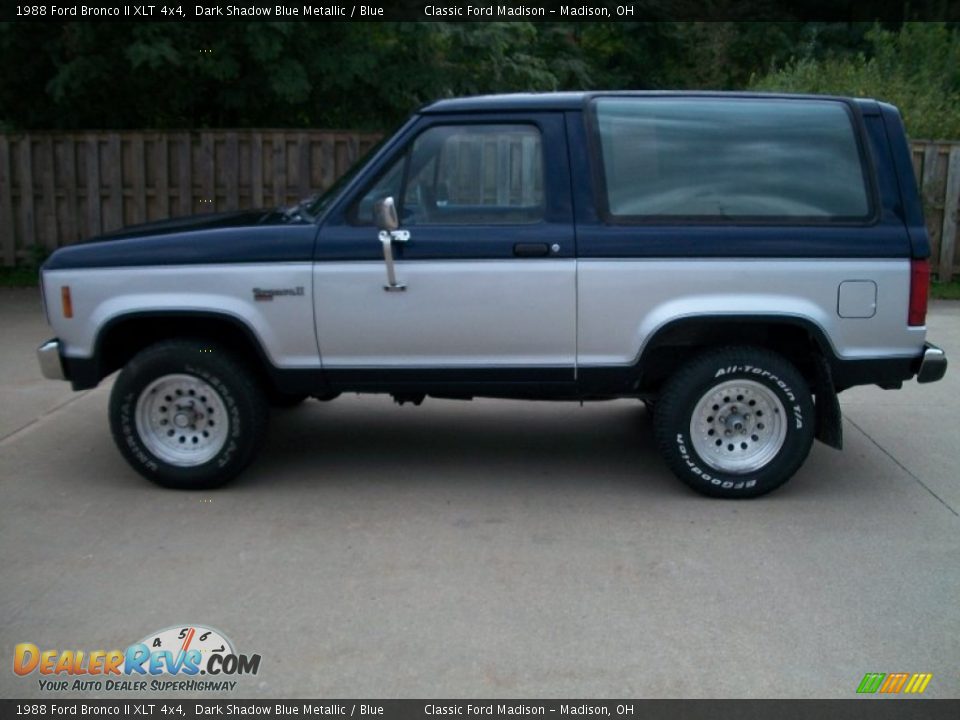 Dark Shadow Blue Metallic 1988 Ford Bronco II XLT 4x4 Photo #8