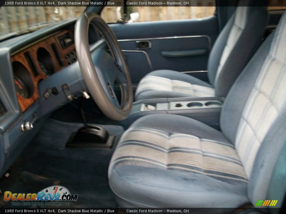 Blue Interior - 1988 Ford Bronco II XLT 4x4 Photo #10