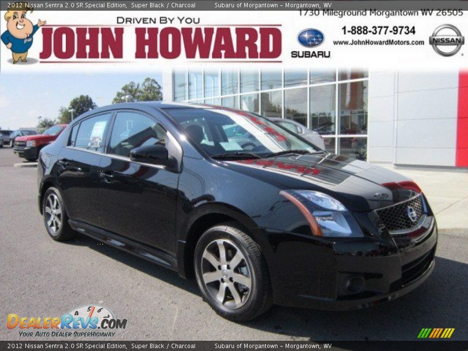 2012 Nissan Sentra 2.0 SR Special Edition Super Black / Charcoal Photo #1
