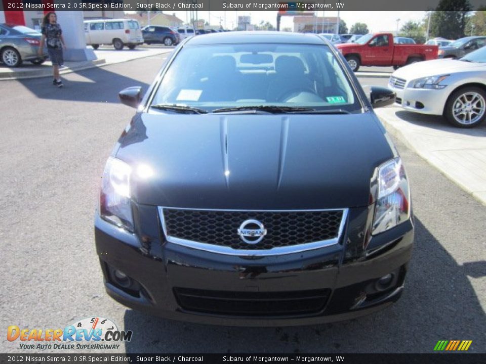 2012 Nissan Sentra 2.0 SR Special Edition Super Black / Charcoal Photo #2
