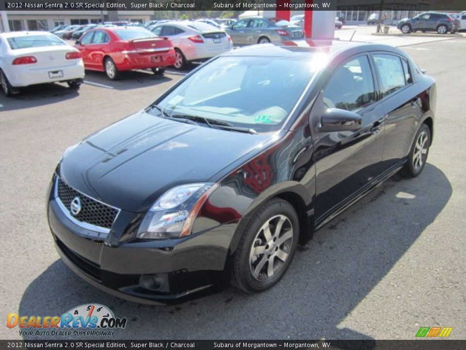 2012 Nissan Sentra 2.0 SR Special Edition Super Black / Charcoal Photo #3