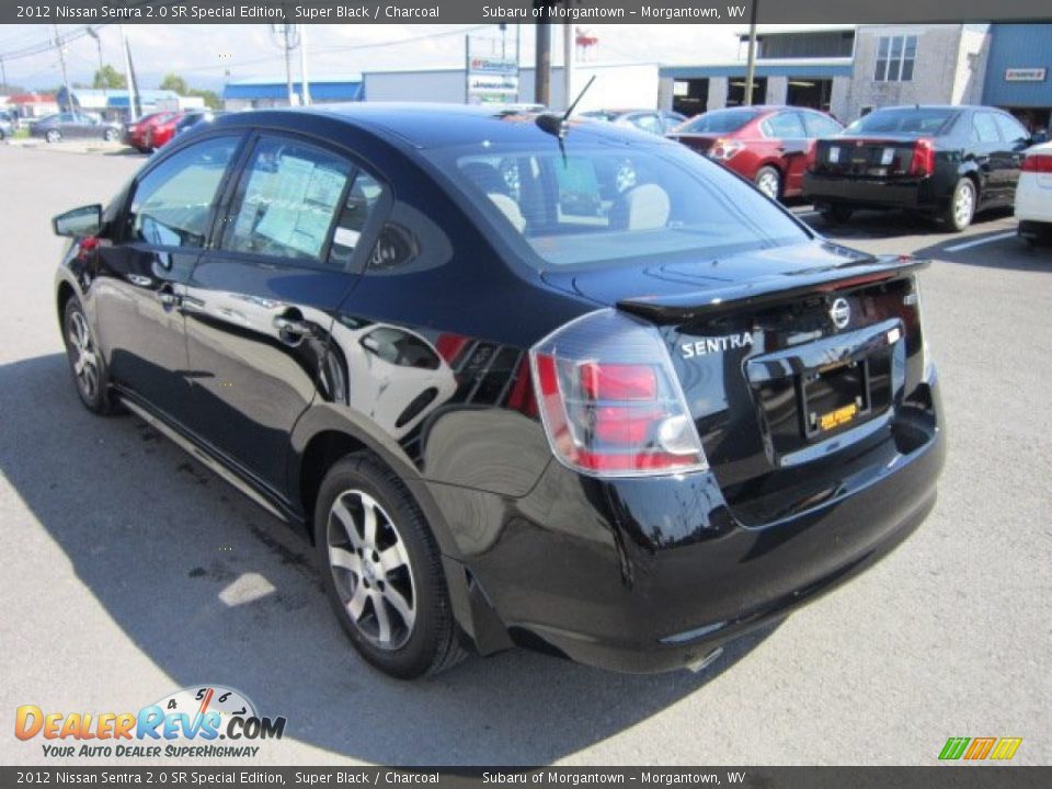 2012 Nissan Sentra 2.0 SR Special Edition Super Black / Charcoal Photo #5