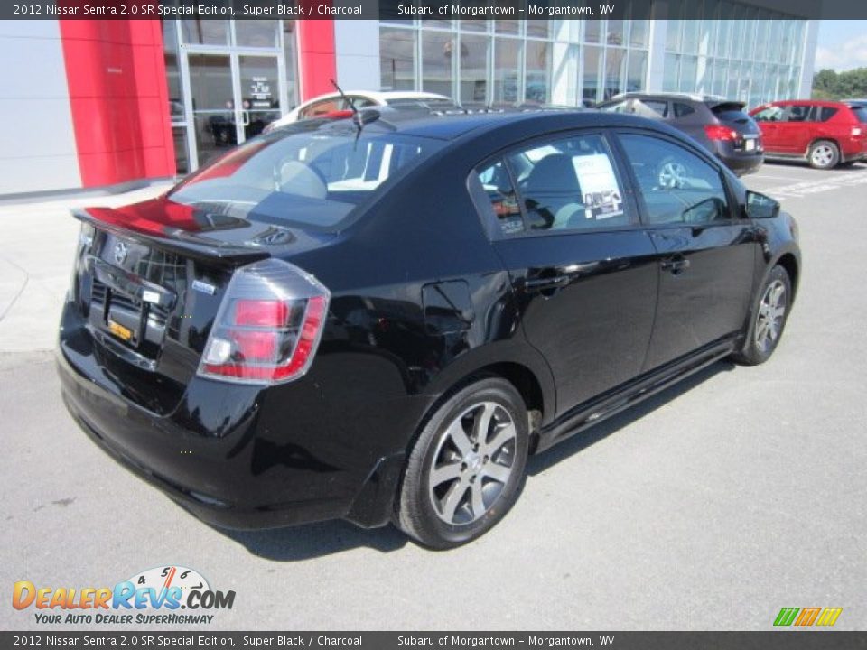 2012 Nissan Sentra 2.0 SR Special Edition Super Black / Charcoal Photo #7