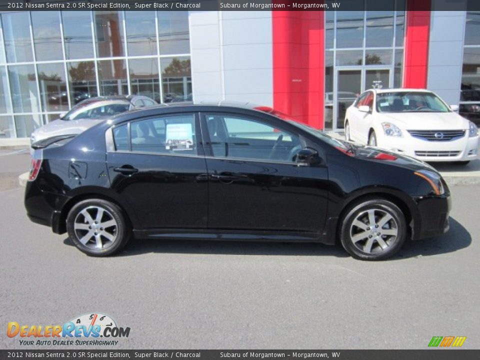 2012 Nissan Sentra 2.0 SR Special Edition Super Black / Charcoal Photo #8
