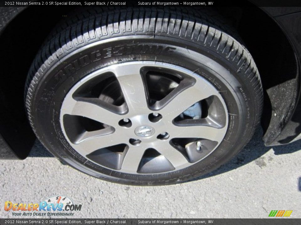2012 Nissan Sentra 2.0 SR Special Edition Super Black / Charcoal Photo #9