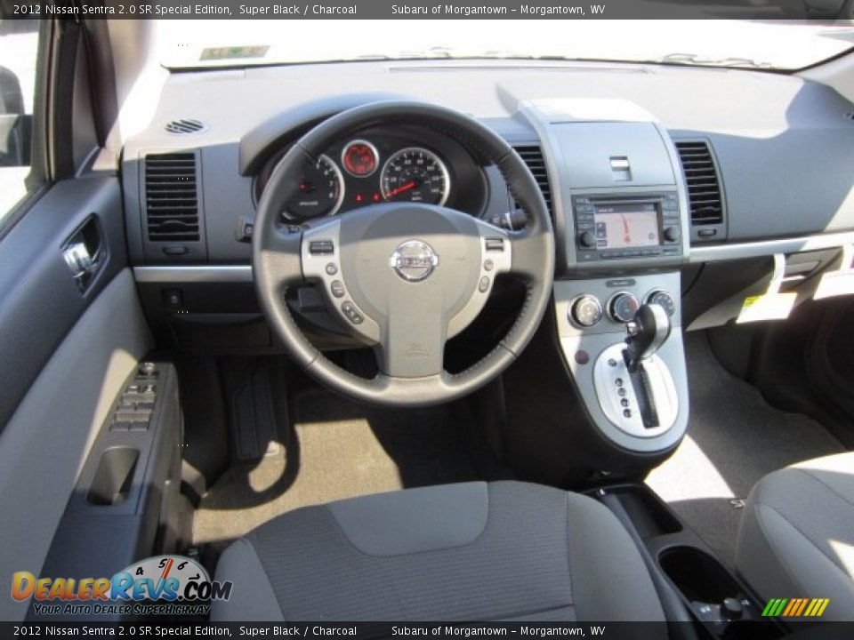 2012 Nissan Sentra 2.0 SR Special Edition Super Black / Charcoal Photo #14