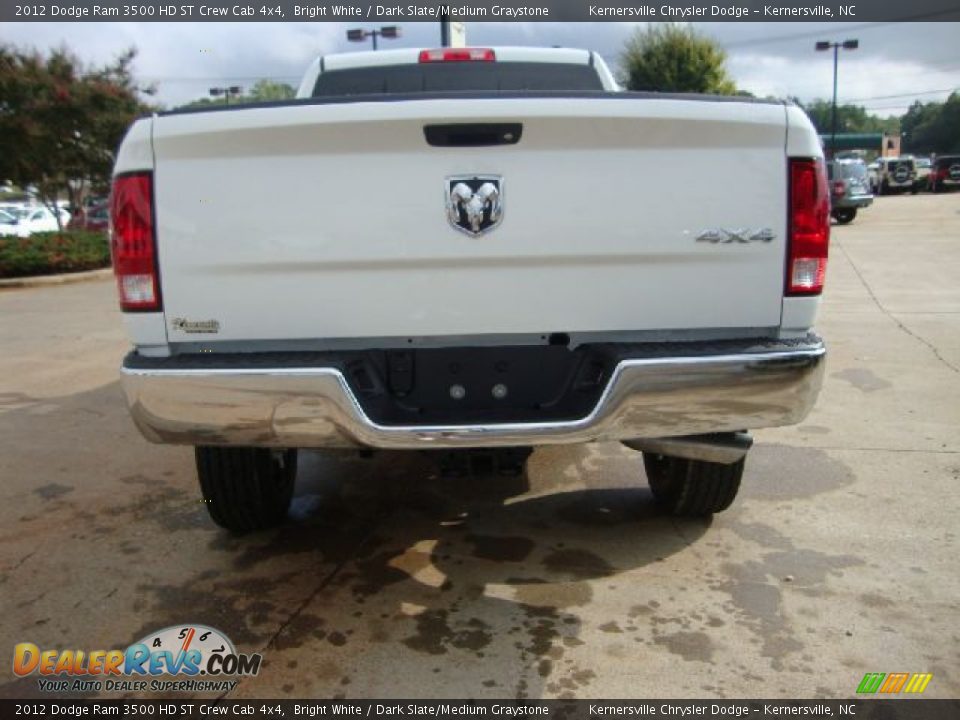 2012 Dodge Ram 3500 HD ST Crew Cab 4x4 Bright White / Dark Slate/Medium Graystone Photo #3