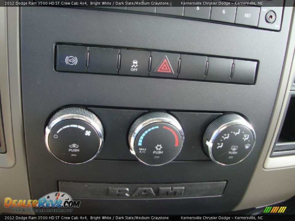 Controls of 2012 Dodge Ram 3500 HD ST Crew Cab 4x4 Photo #10