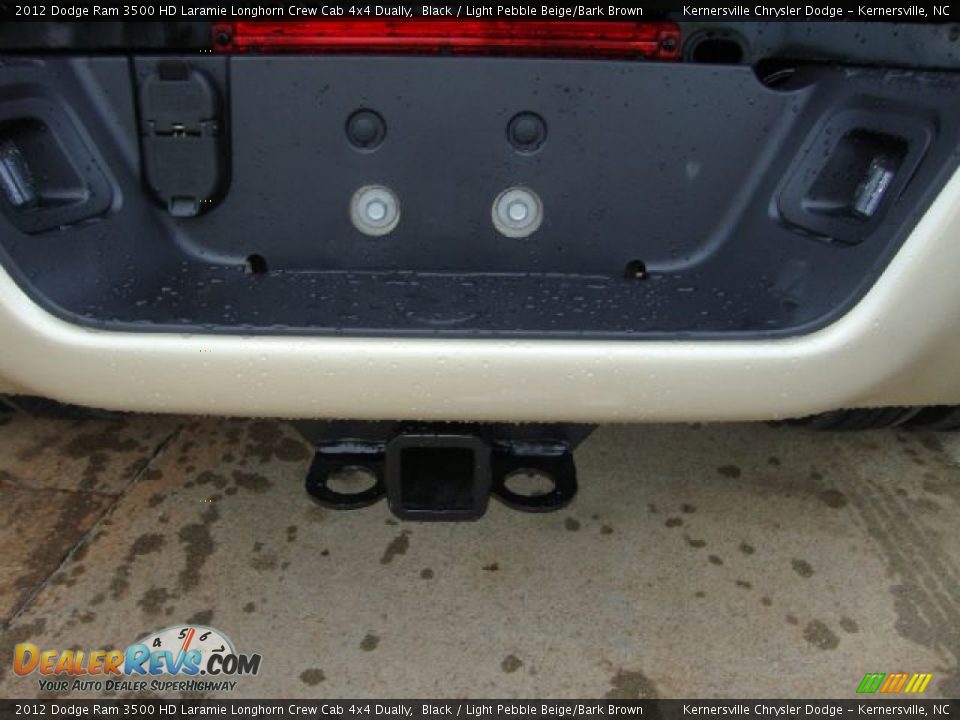 2012 Dodge Ram 3500 HD Laramie Longhorn Crew Cab 4x4 Dually Black / Light Pebble Beige/Bark Brown Photo #6