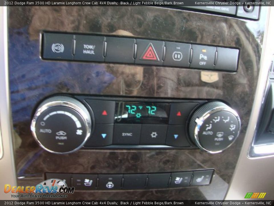 Controls of 2012 Dodge Ram 3500 HD Laramie Longhorn Crew Cab 4x4 Dually Photo #13