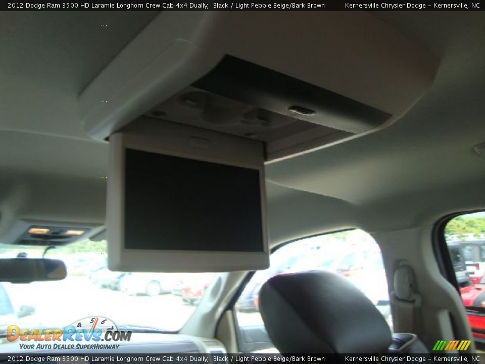 2012 Dodge Ram 3500 HD Laramie Longhorn Crew Cab 4x4 Dually Black / Light Pebble Beige/Bark Brown Photo #17