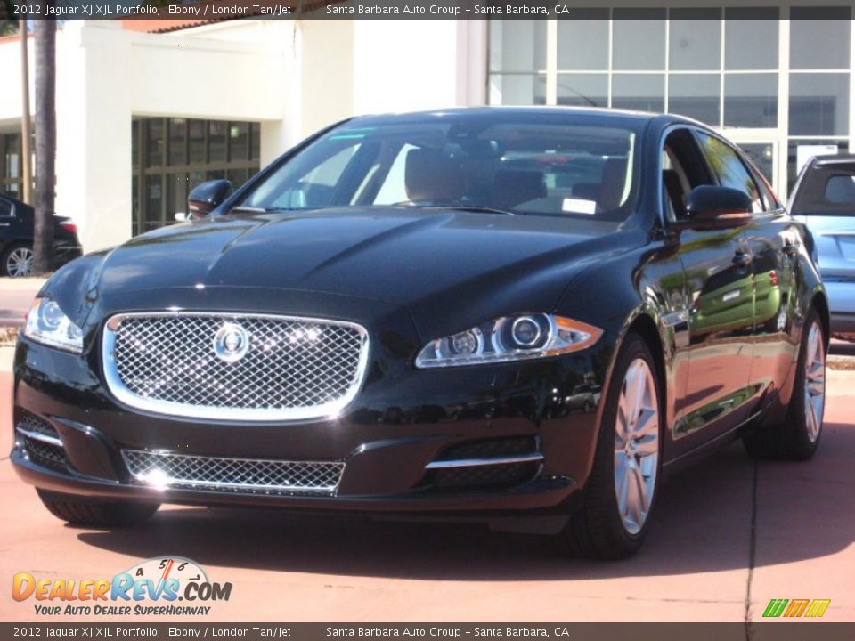 2012 Jaguar XJ XJL Portfolio Ebony / London Tan/Jet Photo #1