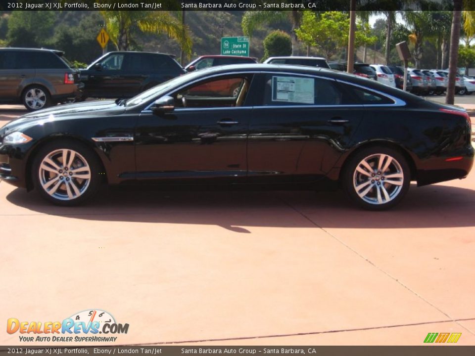 2012 Jaguar XJ XJL Portfolio Ebony / London Tan/Jet Photo #2