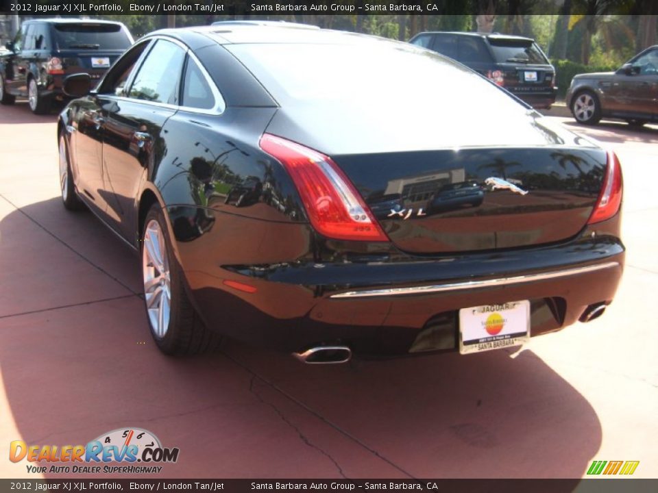 2012 Jaguar XJ XJL Portfolio Ebony / London Tan/Jet Photo #3