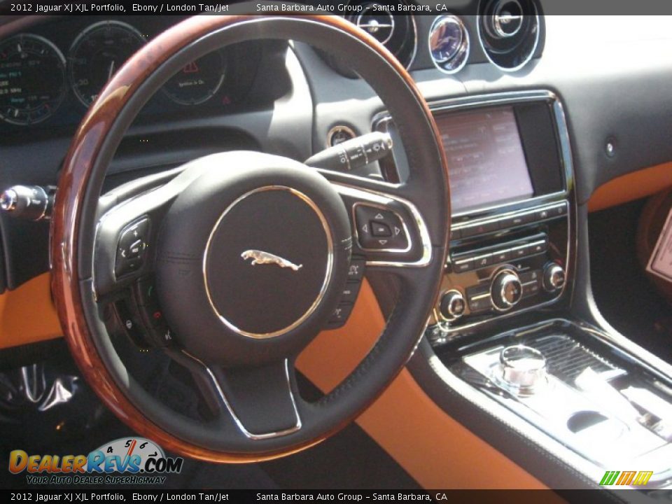 2012 Jaguar XJ XJL Portfolio Steering Wheel Photo #6