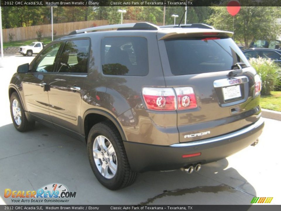 2012 GMC Acadia SLE Medium Brown Metallic / Ebony Photo #3