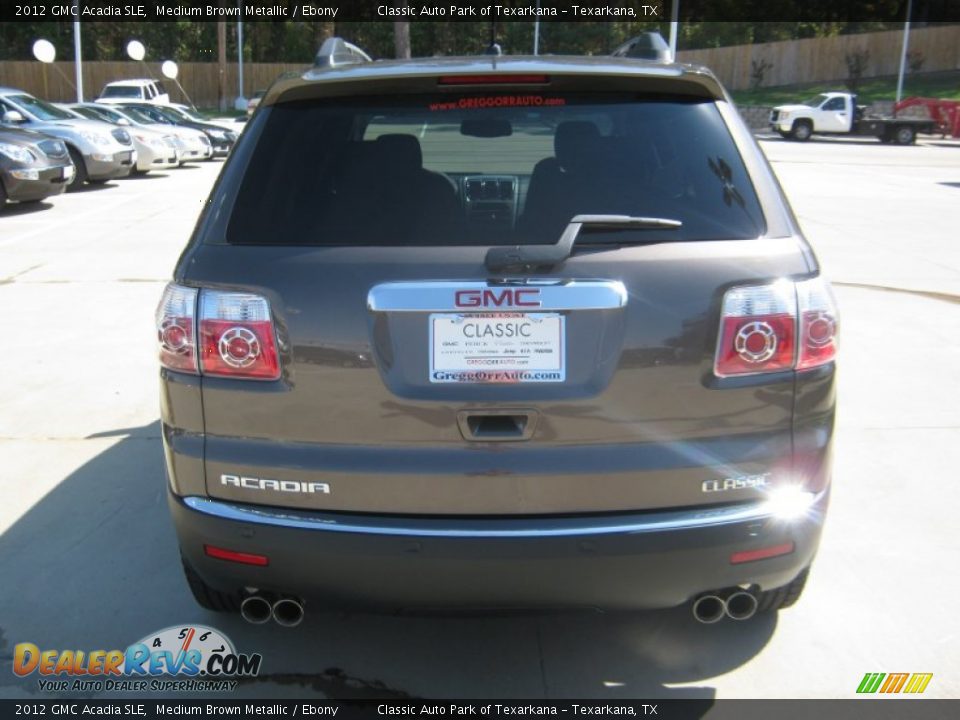 2012 GMC Acadia SLE Medium Brown Metallic / Ebony Photo #4