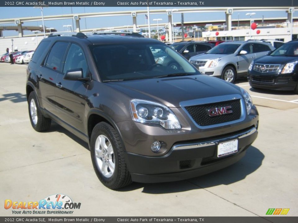 2012 GMC Acadia SLE Medium Brown Metallic / Ebony Photo #7
