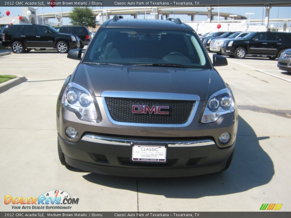 2012 GMC Acadia SLE Medium Brown Metallic / Ebony Photo #8