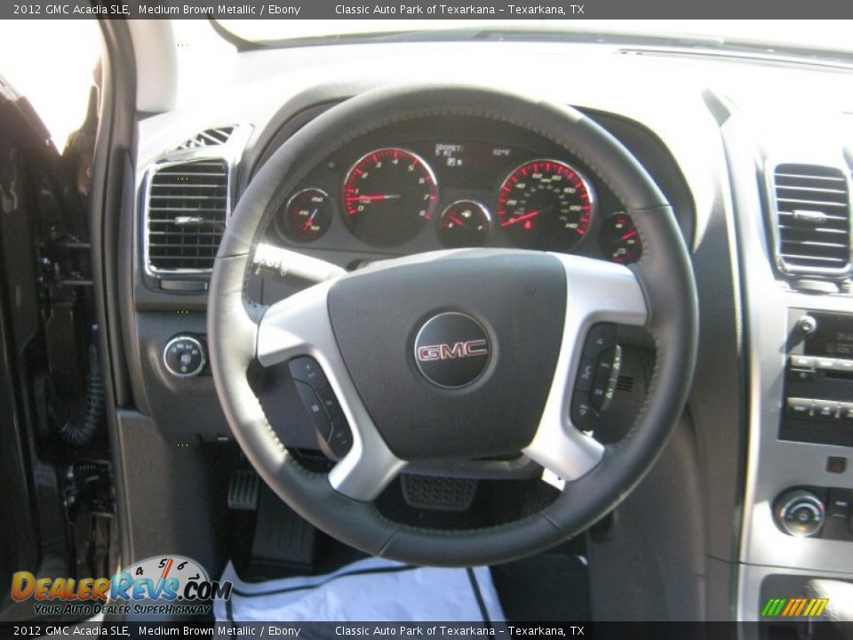 2012 GMC Acadia SLE Steering Wheel Photo #10