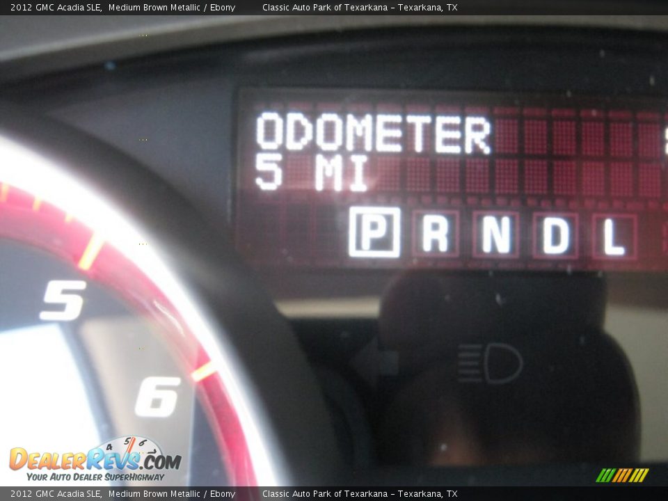 2012 GMC Acadia SLE Medium Brown Metallic / Ebony Photo #11