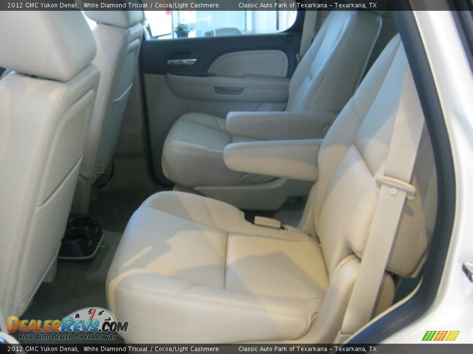 2012 GMC Yukon Denali White Diamond Tricoat / Cocoa/Light Cashmere Photo #13