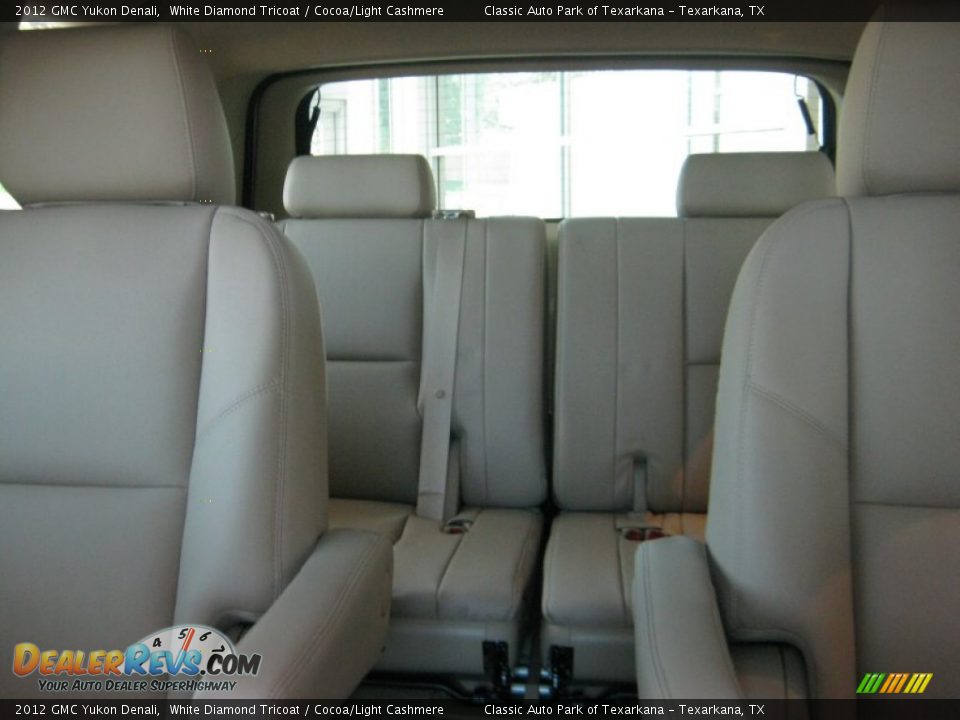 2012 GMC Yukon Denali White Diamond Tricoat / Cocoa/Light Cashmere Photo #15