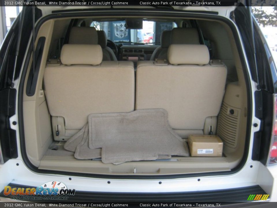 2012 GMC Yukon Denali White Diamond Tricoat / Cocoa/Light Cashmere Photo #20