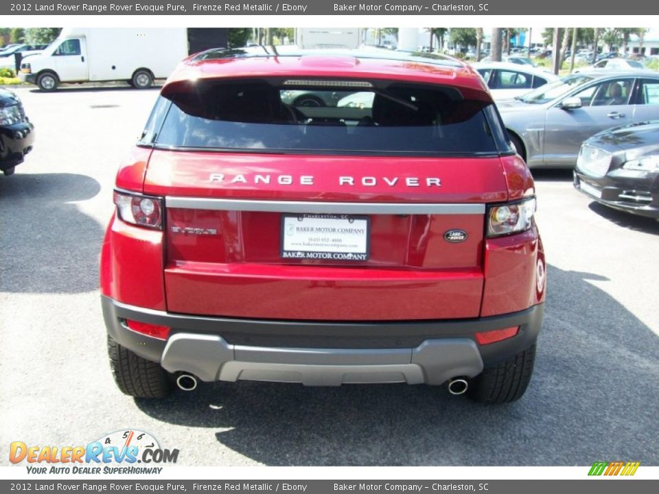 2012 Land Rover Range Rover Evoque Pure Firenze Red Metallic / Ebony Photo #4