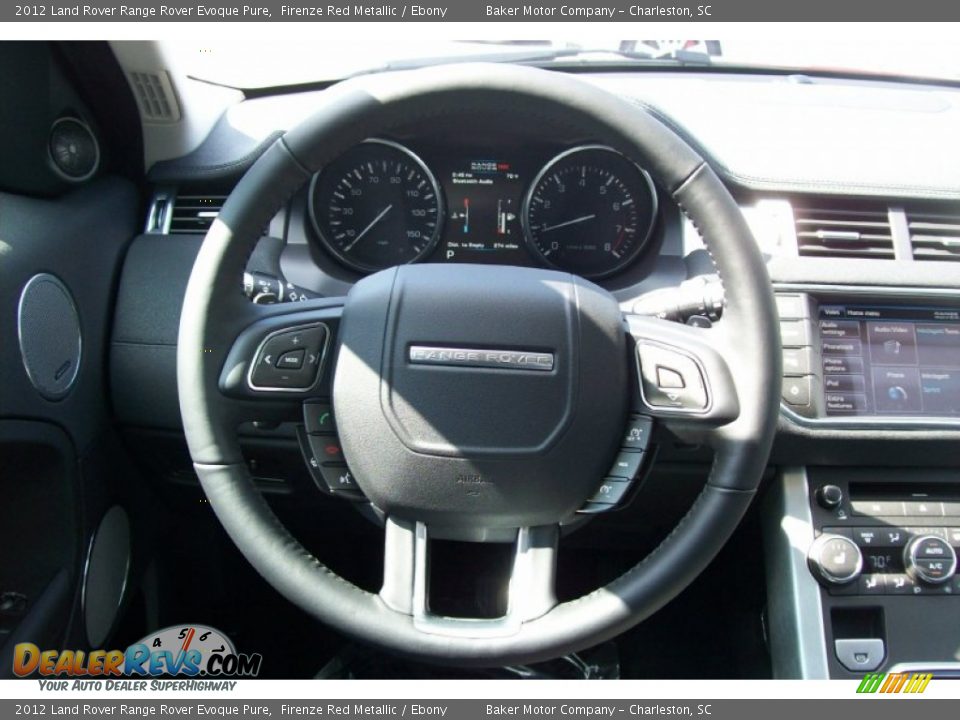 2012 Land Rover Range Rover Evoque Pure Steering Wheel Photo #13