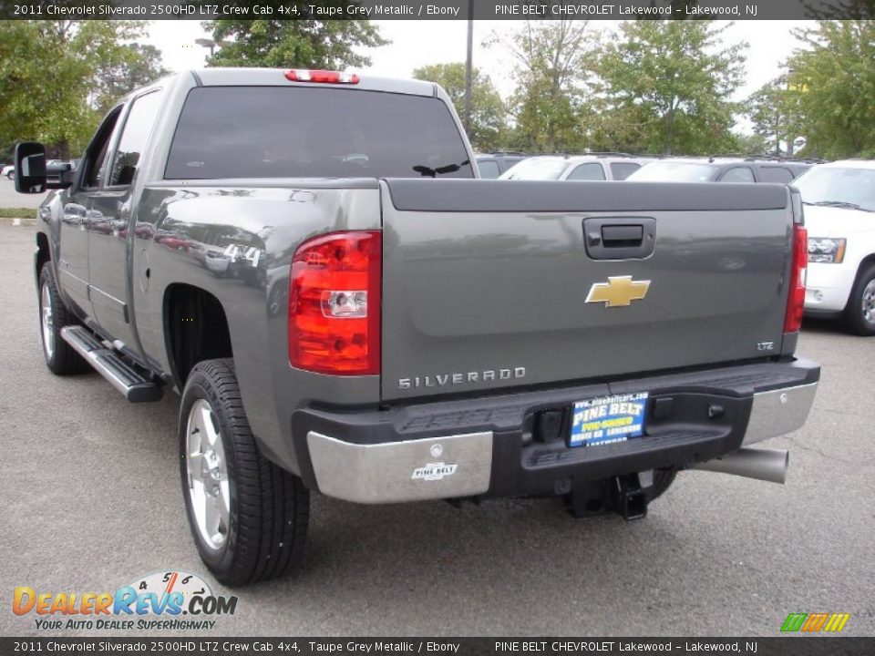 2011 Chevrolet Silverado 2500HD LTZ Crew Cab 4x4 Taupe Grey Metallic / Ebony Photo #6