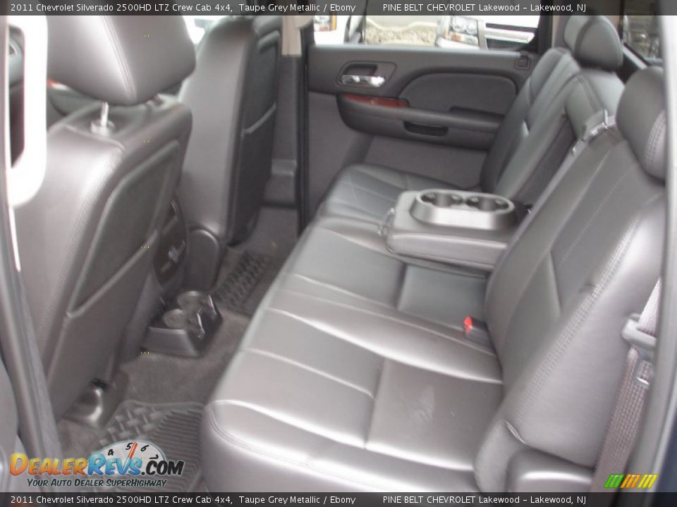 Ebony Interior - 2011 Chevrolet Silverado 2500HD LTZ Crew Cab 4x4 Photo #11