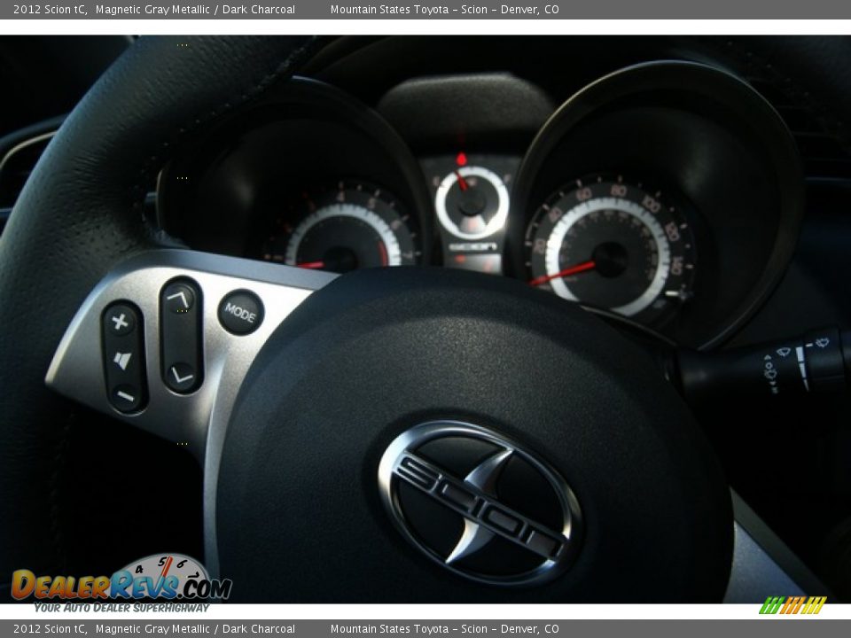 2012 Scion tC Magnetic Gray Metallic / Dark Charcoal Photo #14