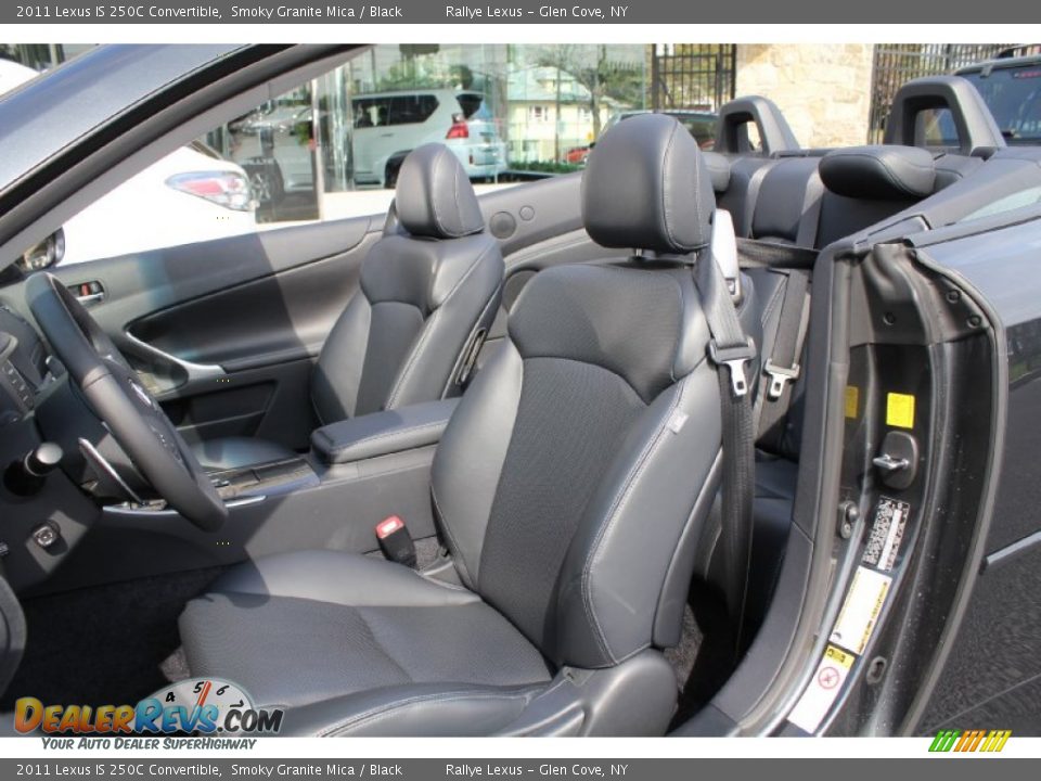 Black Interior - 2011 Lexus IS 250C Convertible Photo #11