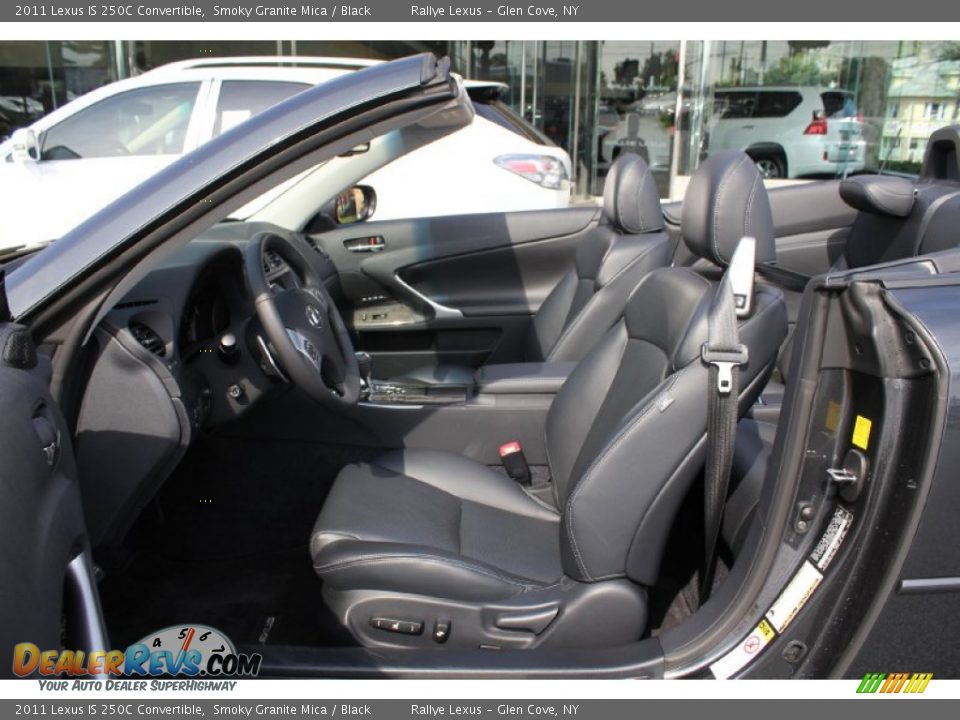 Black Interior - 2011 Lexus IS 250C Convertible Photo #12