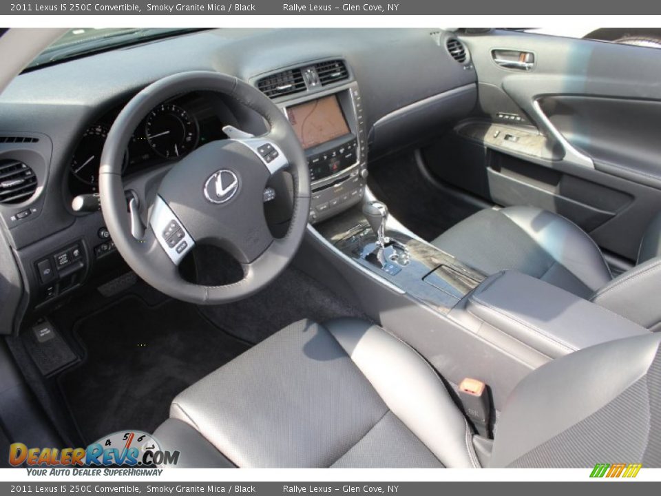 Black Interior - 2011 Lexus IS 250C Convertible Photo #13