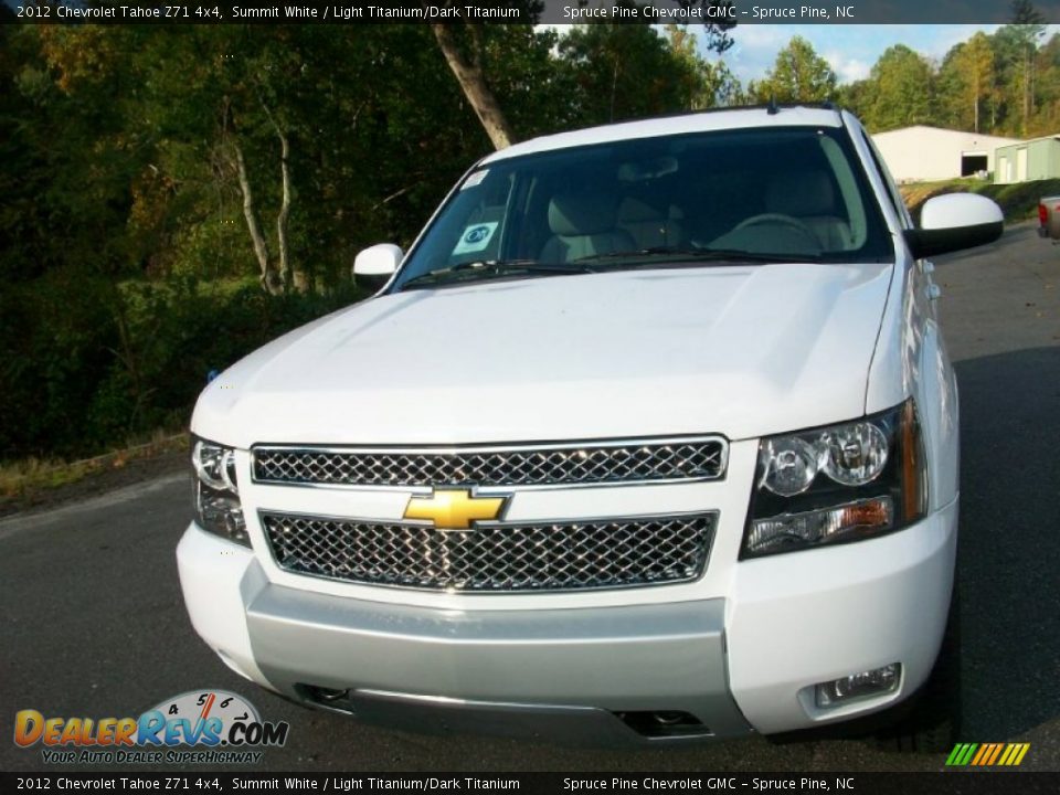 2012 Chevrolet Tahoe Z71 4x4 Summit White / Light Titanium/Dark Titanium Photo #5