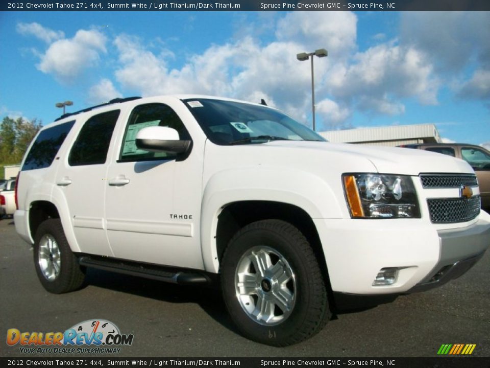 2012 Chevrolet Tahoe Z71 4x4 Summit White / Light Titanium/Dark Titanium Photo #6