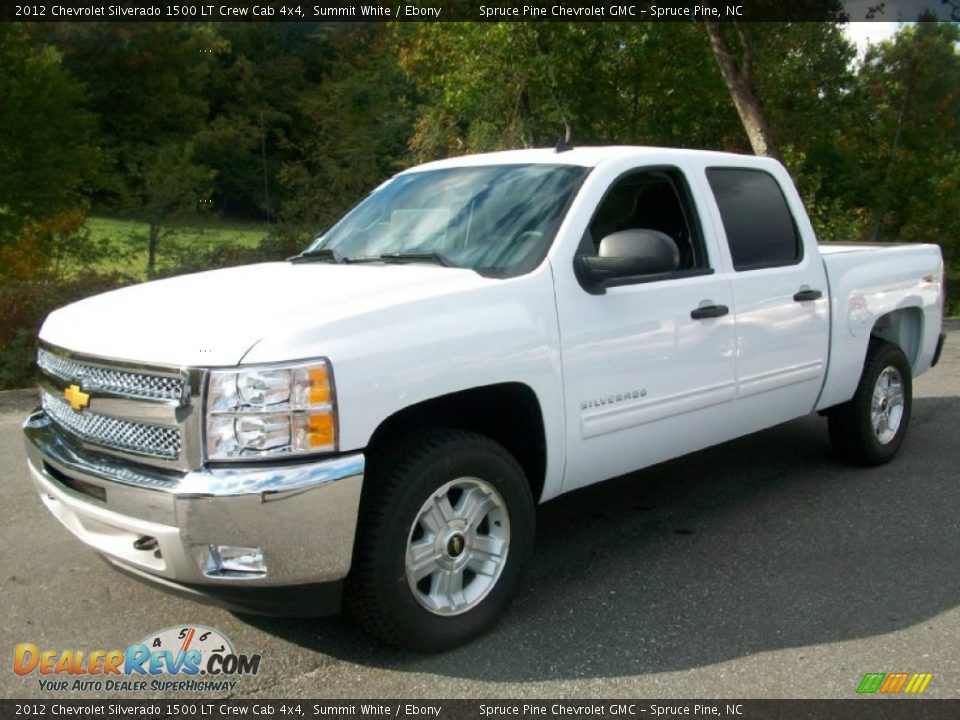 2012 Chevrolet Silverado 1500 LT Crew Cab 4x4 Summit White / Ebony Photo #1