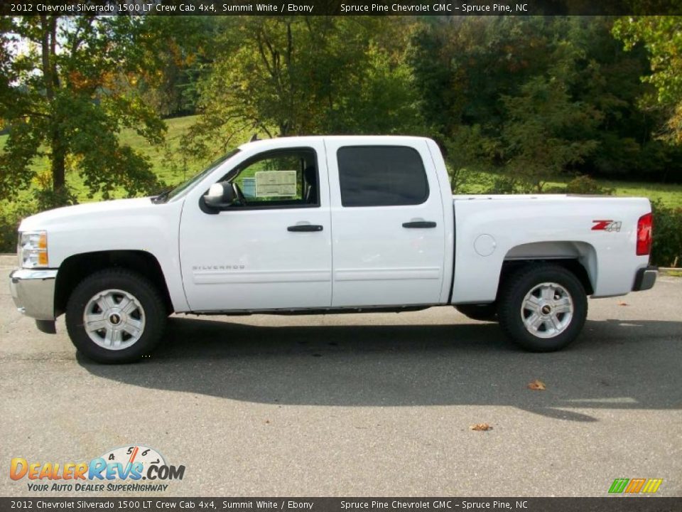 2012 Chevrolet Silverado 1500 LT Crew Cab 4x4 Summit White / Ebony Photo #2