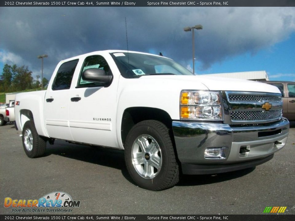 2012 Chevrolet Silverado 1500 LT Crew Cab 4x4 Summit White / Ebony Photo #6