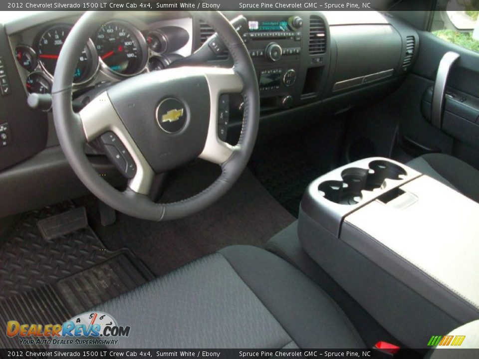 2012 Chevrolet Silverado 1500 LT Crew Cab 4x4 Summit White / Ebony Photo #14