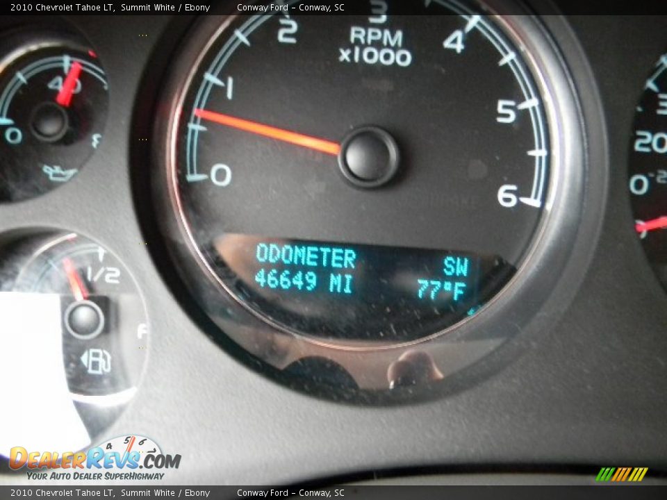 2010 Chevrolet Tahoe LT Summit White / Ebony Photo #25