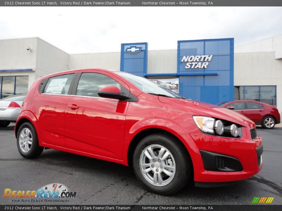 2012 Chevrolet Sonic LT Hatch Victory Red / Dark Pewter/Dark Titanium Photo #1